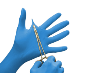 Rękawiczki nitrylowe niebieskie